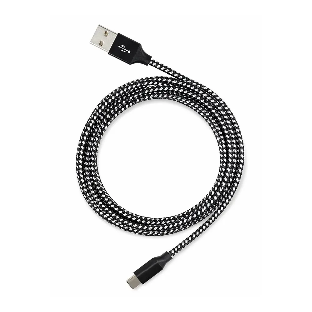 Vcom CU250 Type-C to USB 3m 15W (5V-3A) Örgülü Şarj Kablosu 1