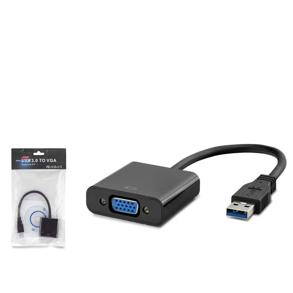 Hadron Hdx7779 Usb3.0 To Vga F Çevirici 1080P Siyah 1