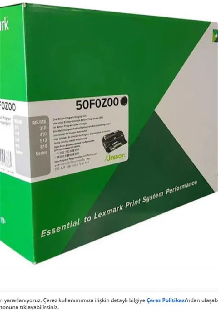 Lexmark 50F0Z00 (500Z) 60.000 Sayfa Drum MS310-312-315-317-410-415-417-510-610 MX317-410-510-511-611 1