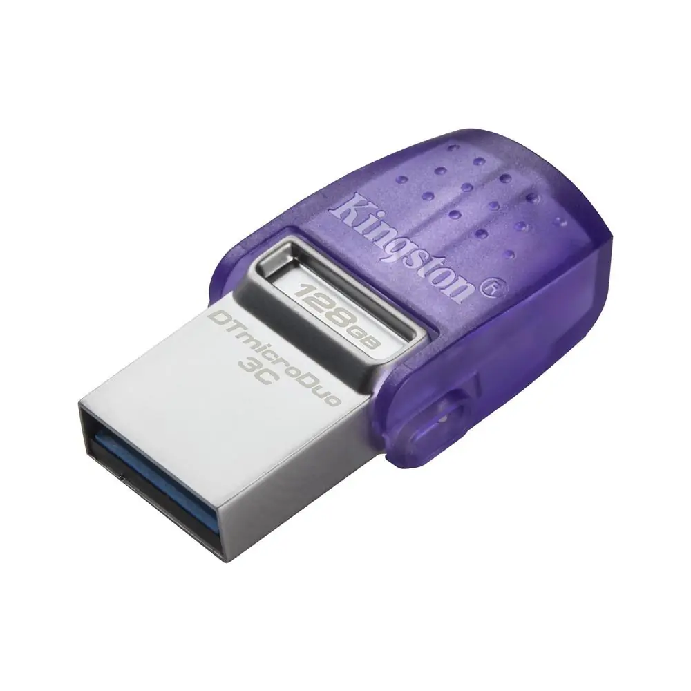 Kingston DTDUO3CG3-128GB DataTraveler microDuo 3C 200MB-s dual USB-A + USB-C Flash Bellek 1