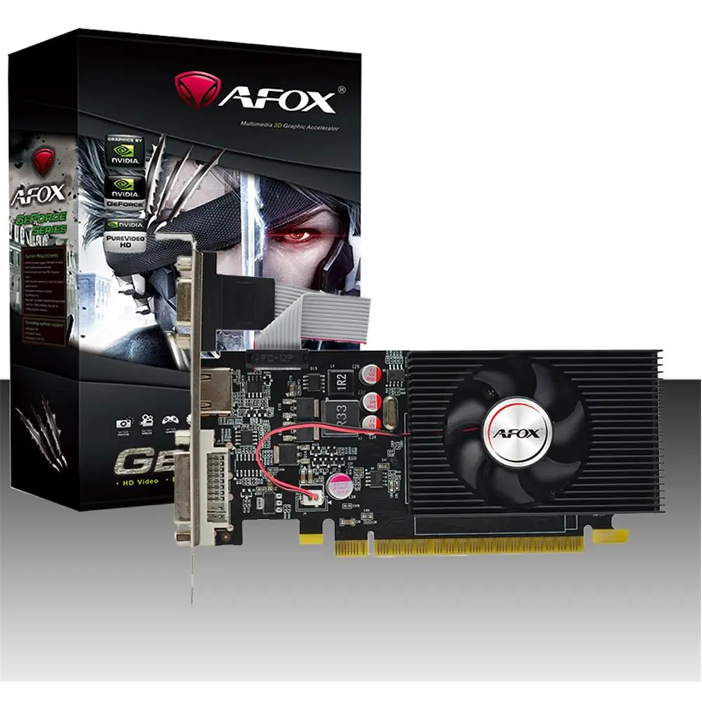 Afox Geforce GT730 4gb Ddr3 128bit AF730-4096D3L5 DVI HDMI VGA LP Single Fan Retail Pack Ekran Kartı