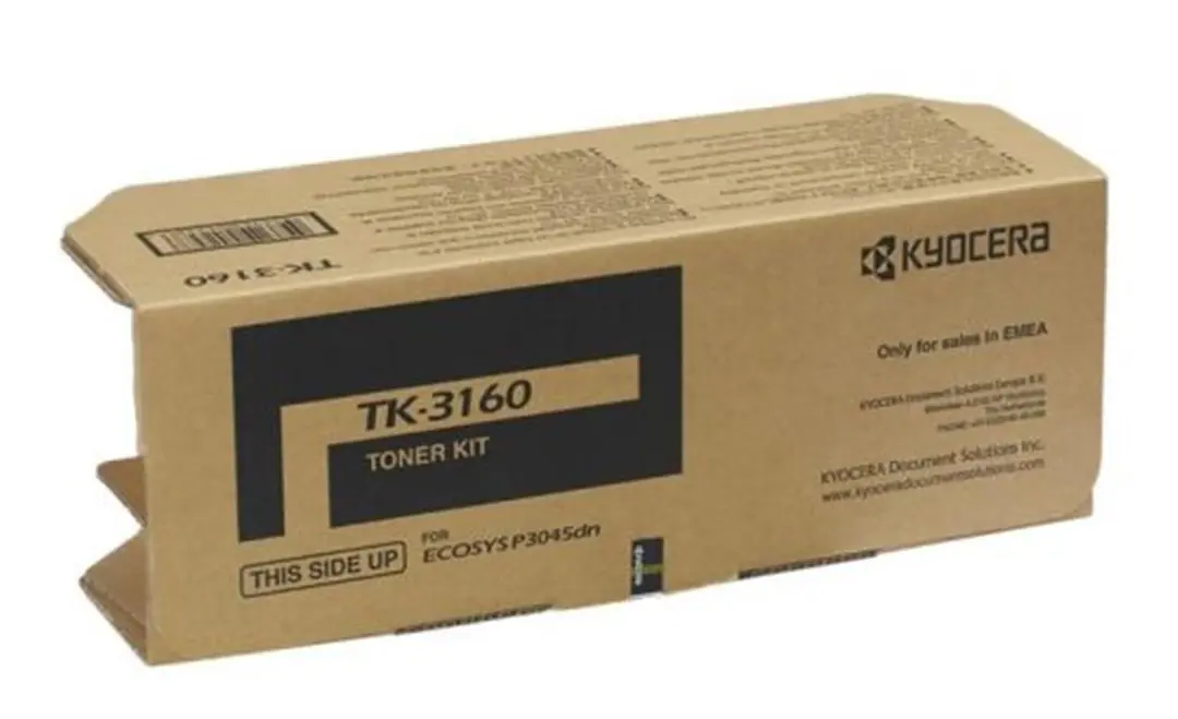 Kyocera TK-3160 Orjinal Fotokopi Toneri Ecosys M3145dn-3645dn  P3045-3055-3060-3065 12.500 Sayfa 1