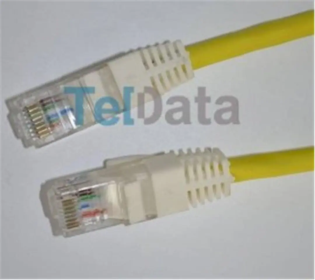 Teldata TLD-3000YS Cat6 30MT Sarı Utp Patch Kablo 1