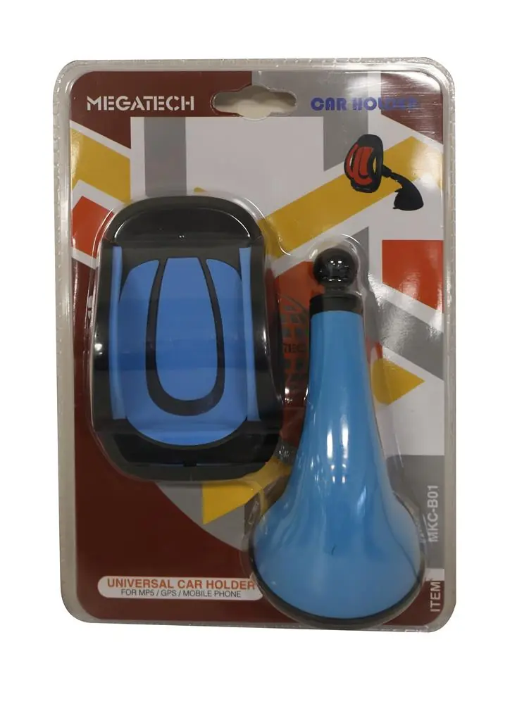 Megatech MKC-B02 Mavi Vakumlu Araç Tutucu 1