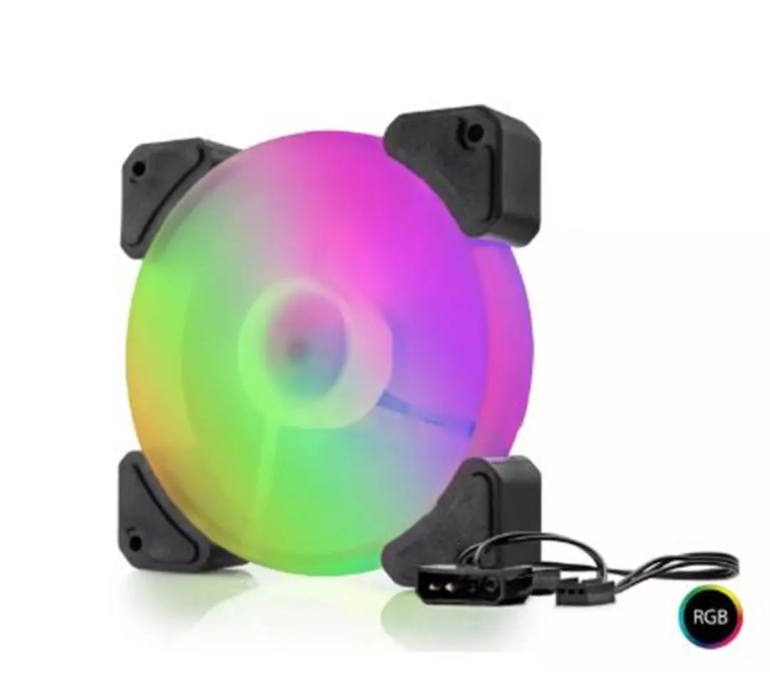 Hadron Hdx1518 12cm Kasa Fanı Performans 4Pin Rgb Siyah 1