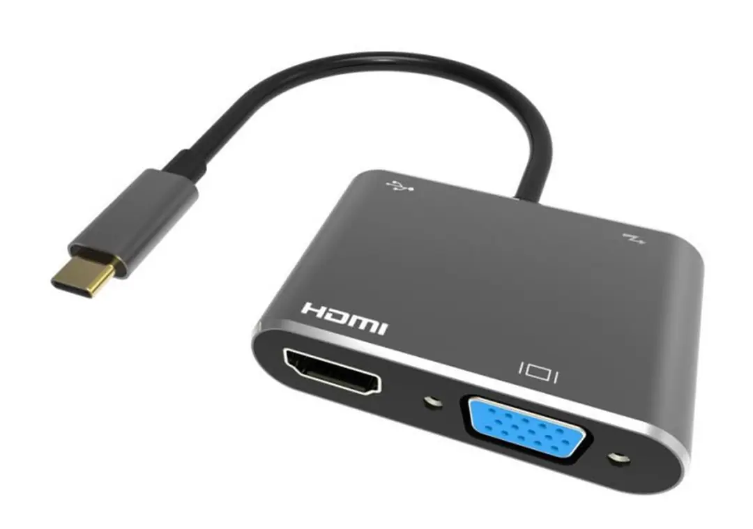 Vcom CU451 Type-C To Vga Hdmi Usb Type-C Çevirici 1