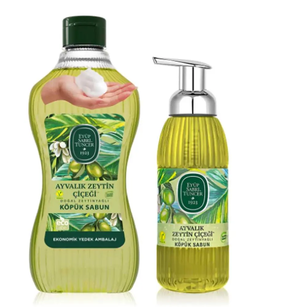 Eyüp Sabri Tuncer 1,5 lt+500 ml Ayvalık Zeytin Çiçeği  Köpük Sabun 1