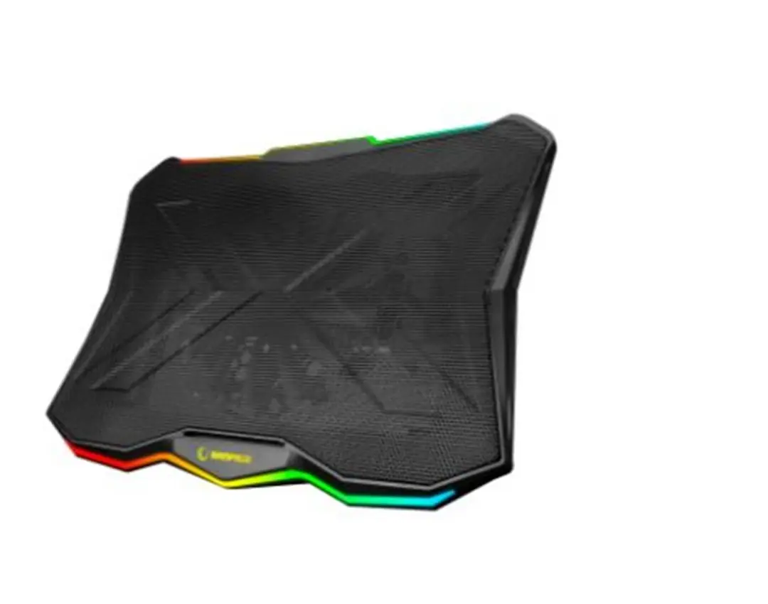 Rampage AD-RC8 SHOWY Siyah 180mm Fan 15-17 RGB Işıklı Notebook Soğutucu Stand 1
