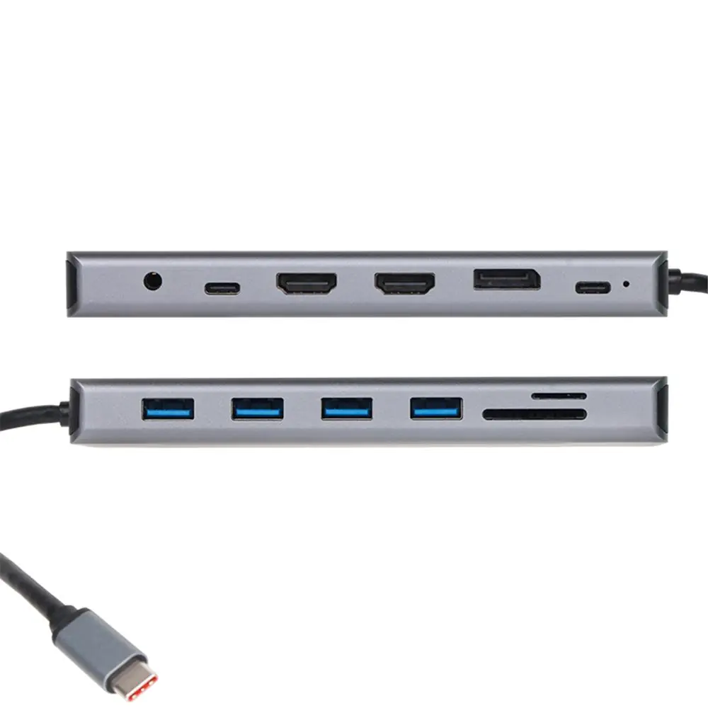 Vcom CU4706 Type-C To HDMI-2+DP+USB3.0-3+TYPE C+USB2.0+RJ45+SD2.0+TF2.0+PD+DC 3.5mm 13 in 1 Çevirici 1