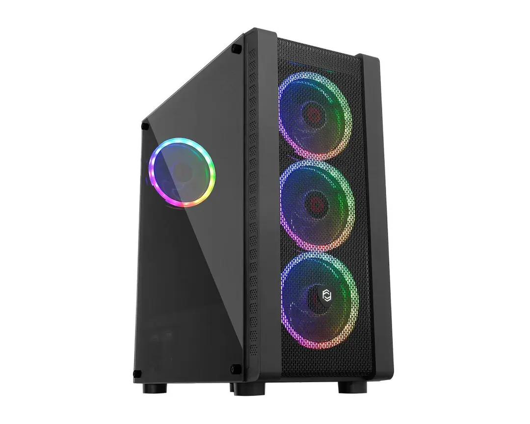 Frisby FC-9320G Gaming Kasa (Dual-Ring RGB Fan + 600W 80+ Bronze)1 x USB 3.0, 2 x USB 2.0 1