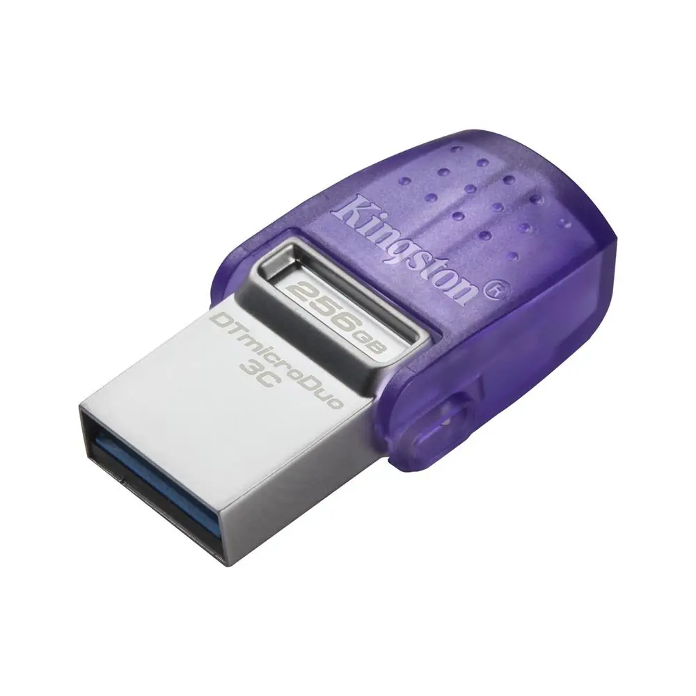 Kingston DTDUO3CG3-256GB DataTraveler microDuo 3C 200MB-s dual USB-A + USB-C Flash Bellek 1