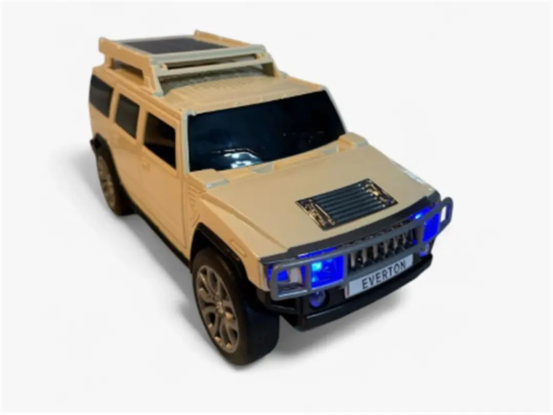Everton RT-1971 (KREM) Jeep Araba Görünümlü Bluetooth Hoparlör – TF Kart - USB - FM Destekli 1