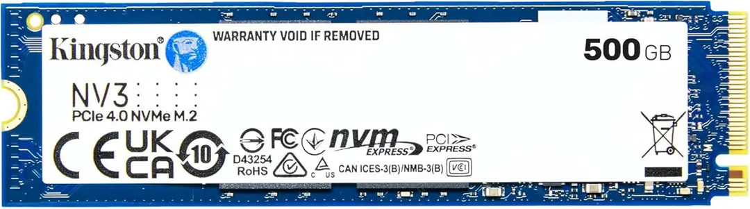 Kingston 500GB NV3 PCIe 4.0 NVMe M.2 2280 SSD Disk SNV3S-500G SSD Disk 1