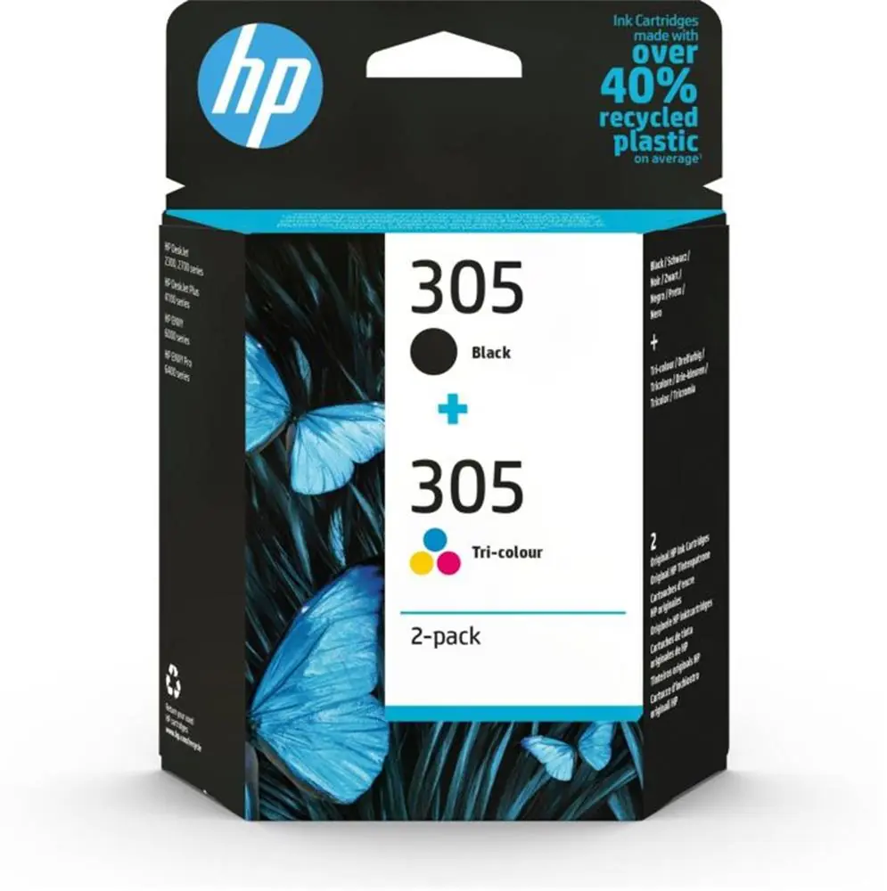 HP 305 Black-Color Siyah-Renkli Multi Paket 6ZD17AE 1