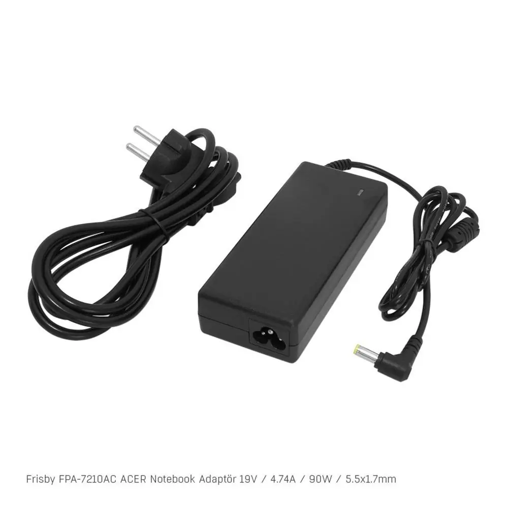 Frisby FPA-7210AC Notebook Adaptör (Acer) 19V 4.74A (Uç Boyutu : 5.5 x 1.7 mm) 1