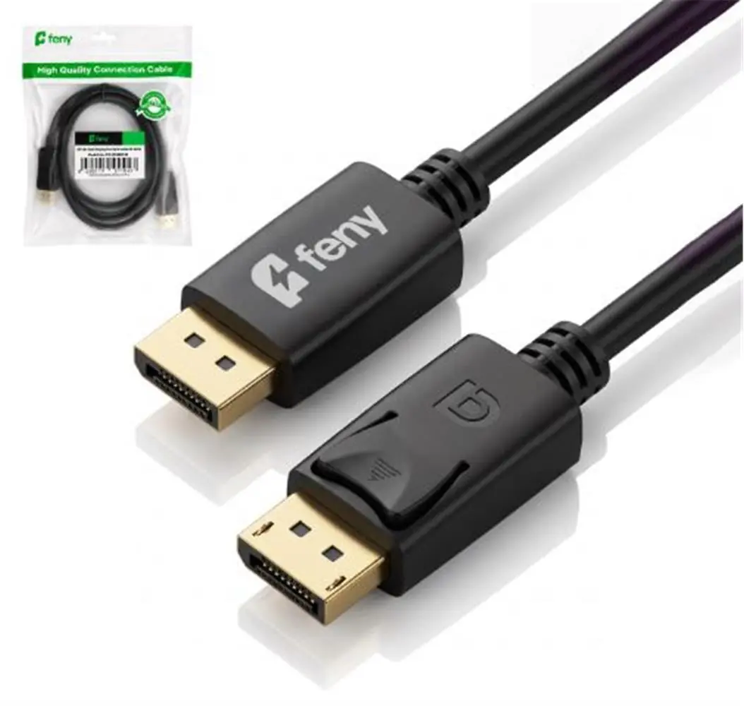 Feny FN-DS4K10 Displayport V1.2 M-M 4K@60Hz 2K@165Hz Altın Kaplama 5m Kablo