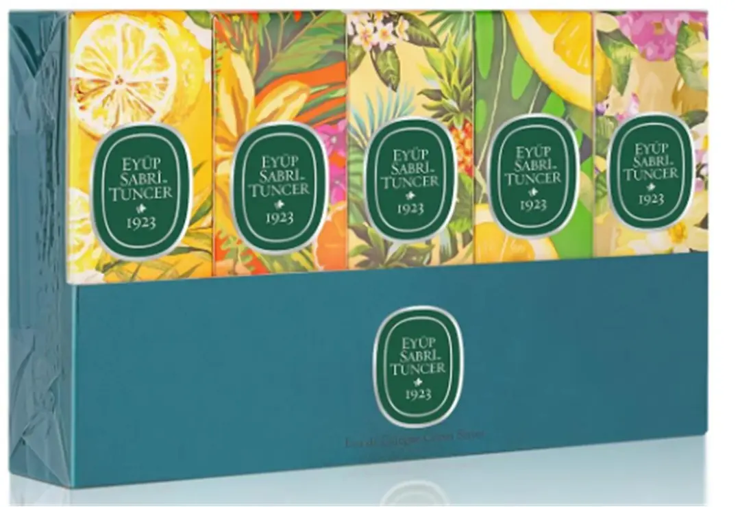 Eyüp Sabri Tuncer Set-5 16ml 5Li Cam Şişe  Sprey Kolonya (Verbena-Ç.limonu-Hawaii-B.Mandalina-limon) 1