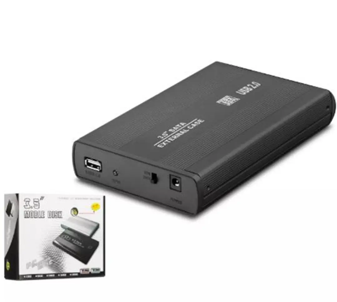 HADRON HDX1753 HDD KUTUSU USB2.0 METAL SATA 3.5" SİYAH 1