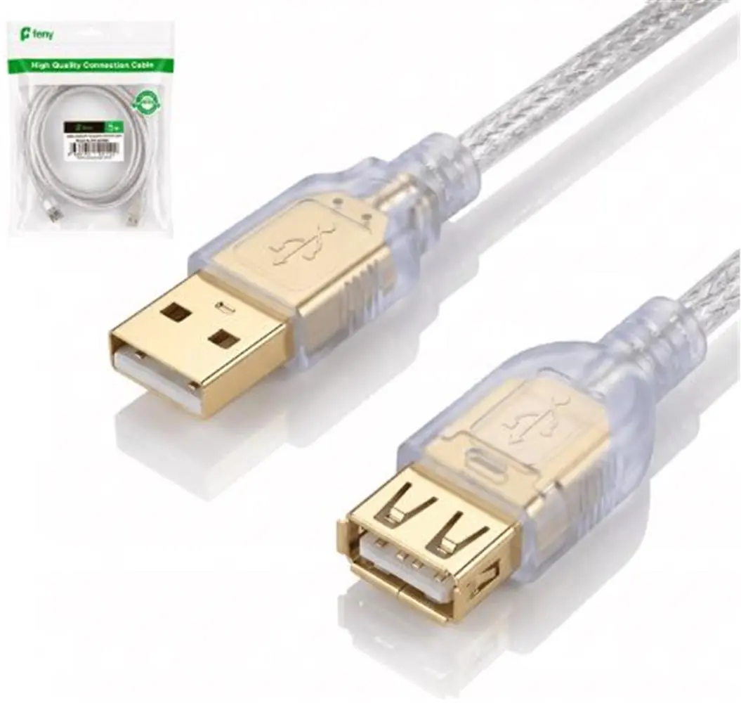 Feny FN-AF3015 USB2.0 AM-AF Şeffaf Uzatma Kablosu 1.5M
