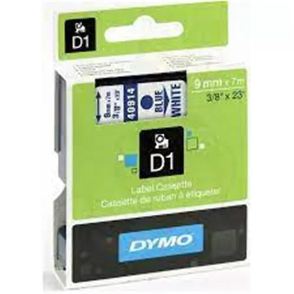 DYMO S0720690 D1 Yedek Şerit 9 mmx7mt Beyaz-Mavi 40914 1
