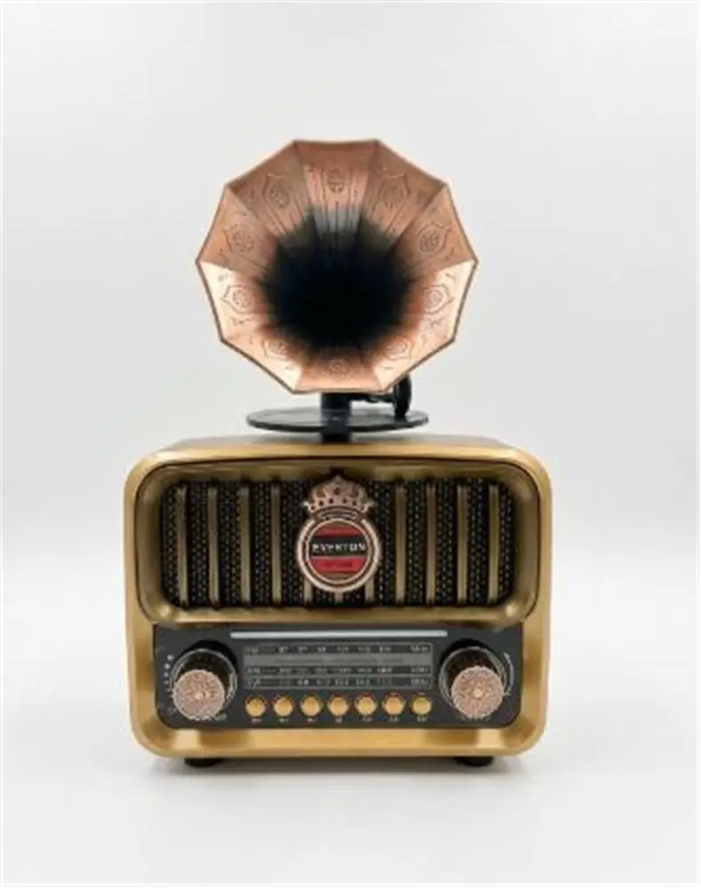 Everton RT-606 Gramofonlu, Şarjlı,  Nostaljik Radyo( Bluetooth-USB-SD-FM) 1
