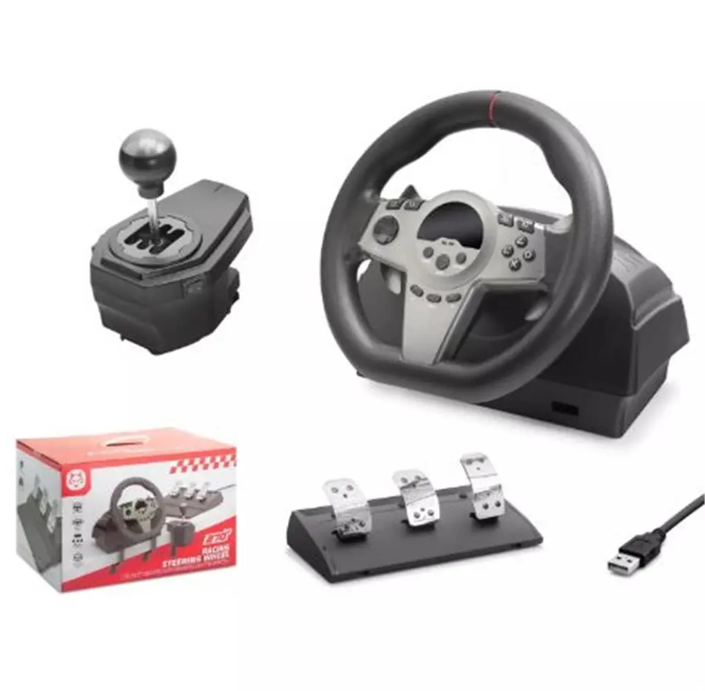 Nodar Nd757 Direksiyon Seti Siyah 270° Ps4-Ps3-Pc-Xbox One-N-Sw-Xbox Series-S P4 Slim P4 Pro Siyah