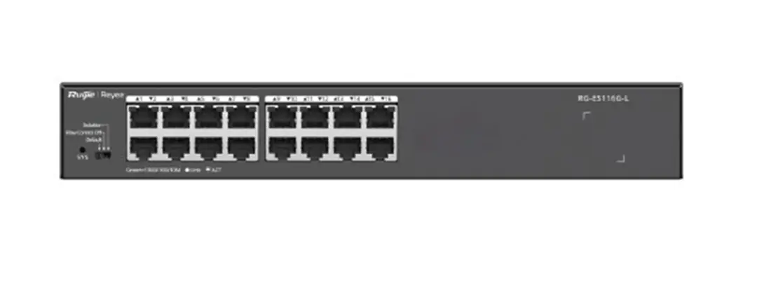 Ruijie Reyee RG-ES116G-L 16 Port 10-100-1000 Mbps Switch Metal Kasa