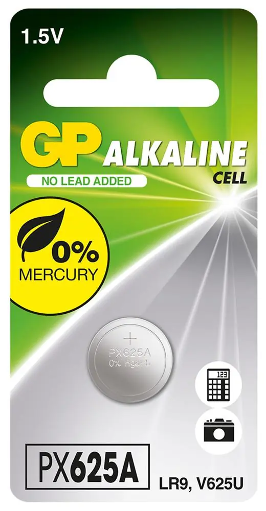 GP GPPX625A-2C1 Alkalin Tekli Blister LR9 Araç Kumanda Pili 1