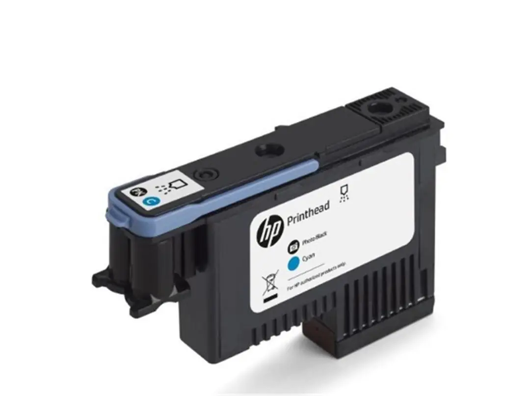 HP F9J86A 744 Fotoğraf Siyahı ve Mavi Baskı Kafası 1