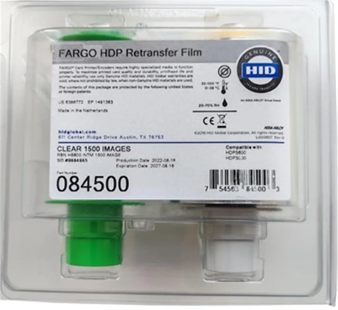 Fargo 084500 Transfer Film Ribbon HDP5000   1500 baskı
