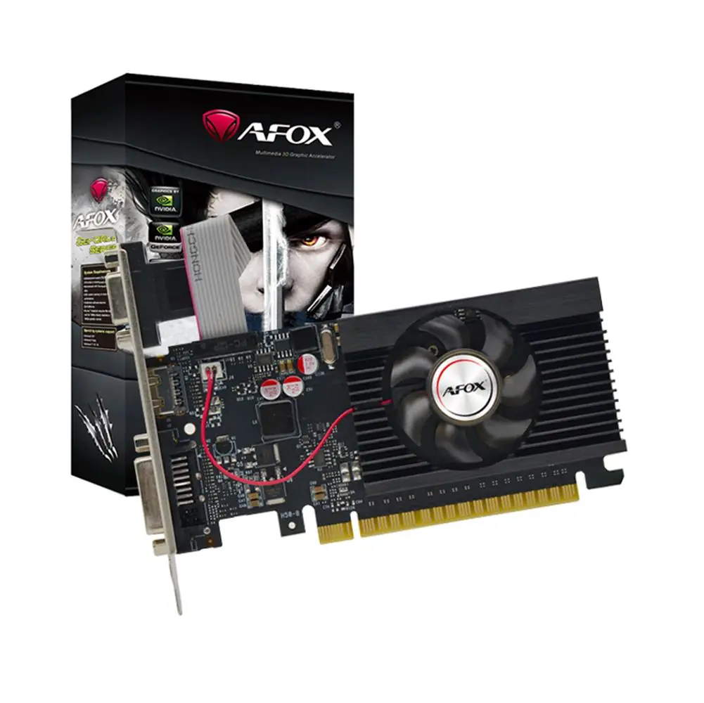 Afox Geforce Gt710 2gb Ddr3 64bit AF710-2048D3L5-V3 DVI HDMI VGA LP Single Fan Ekran Kartı