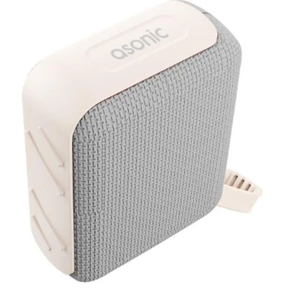 Asonic AS-03 Bej USB-TF-TWS-Bluetooth Destekli 5W 1200mAh Type-C Speaker 1