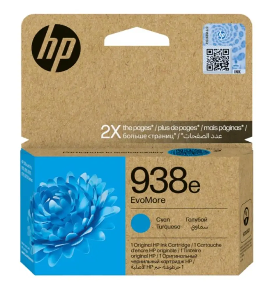 HP 938e Cyan Mavi Yüksek Kapasite Kartuş 4S6X9PE 1