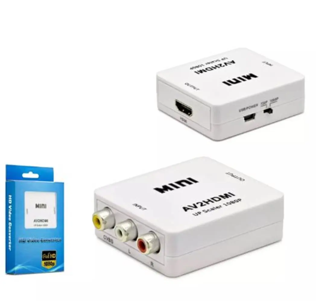 HADRON HDX1282 HD VIDEO CONVERTOR AV (IN) TO HDMI (OUT) BEYAZ 1