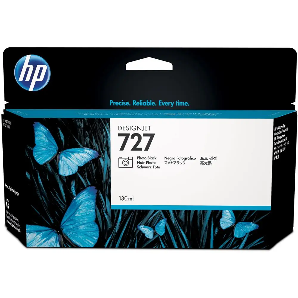 HP 727 Photo Black Foto Siyah 130ML Plotter Kartuşu B3P23A 1