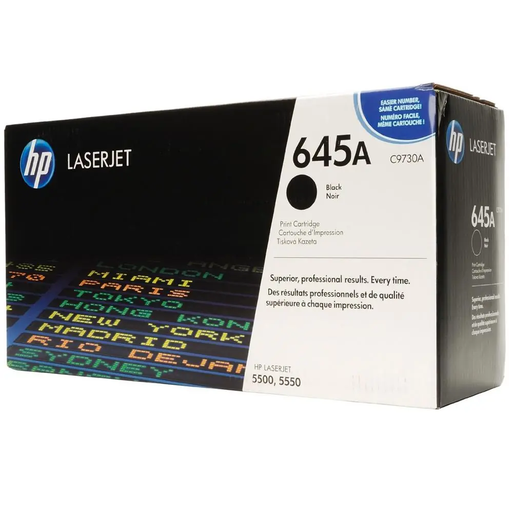 HP 645A Black Siyah 13.000 Sayfa Toner C9730A 1