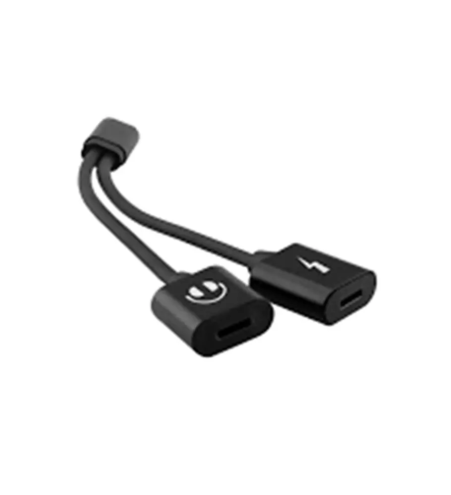 Hytech HY-XO38 Gümüş 2 in 1 Şarj+Kulaklık Lightning Metal Gövdeli Çevirici Kablo 1