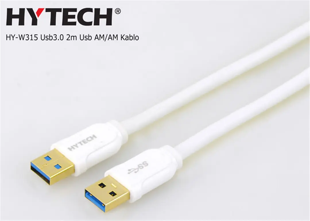 Hytech HY-W315 2 m İki Ucu Erkek USB Kablo 1