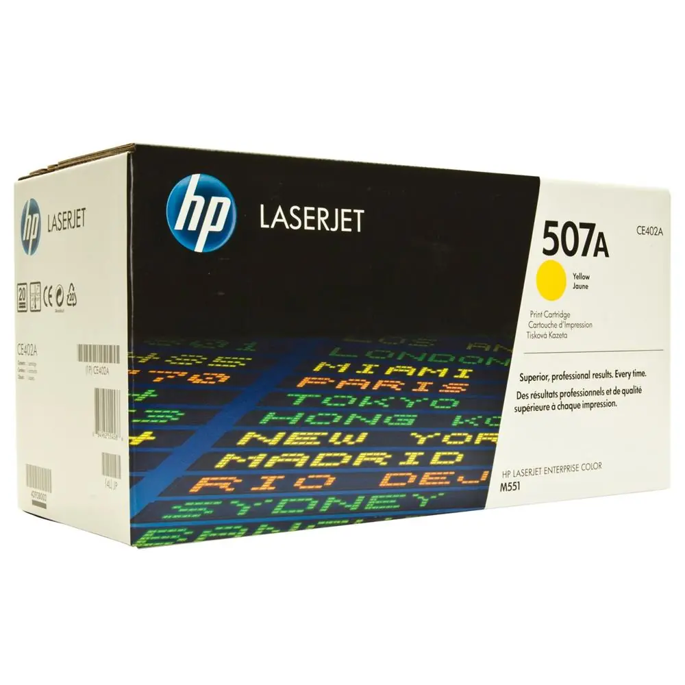 HP 507A Yellow Sarı 6.000 Sayfa Toner CE402A 1
