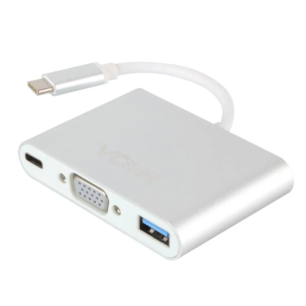 Vcom CU426M Type-C-M To Vga-F Usb 3.0-F Type-C-F Çevirici 1