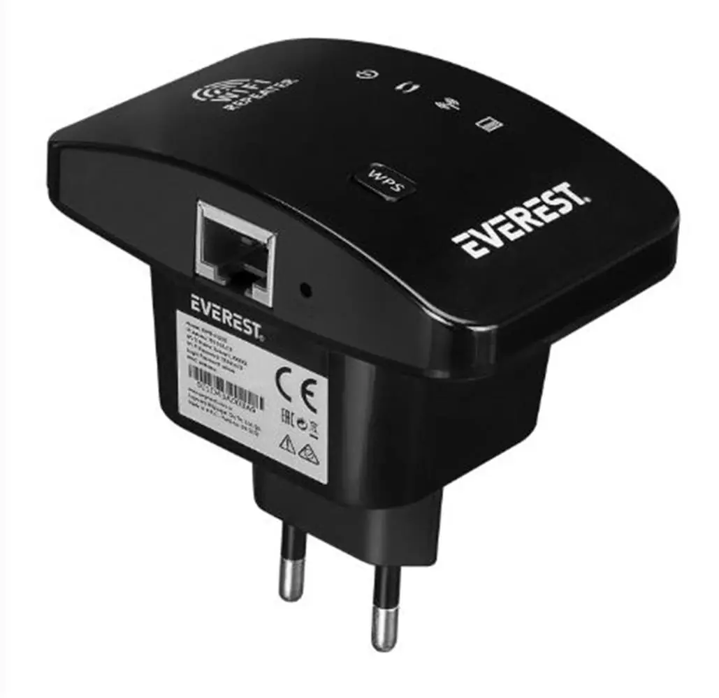 Everest EWR-N300 2.4GHz 300Mbps 1xWAN-LAN Dahili Antenli Repeater+AP Kablosuz Menzil Genişletici 1