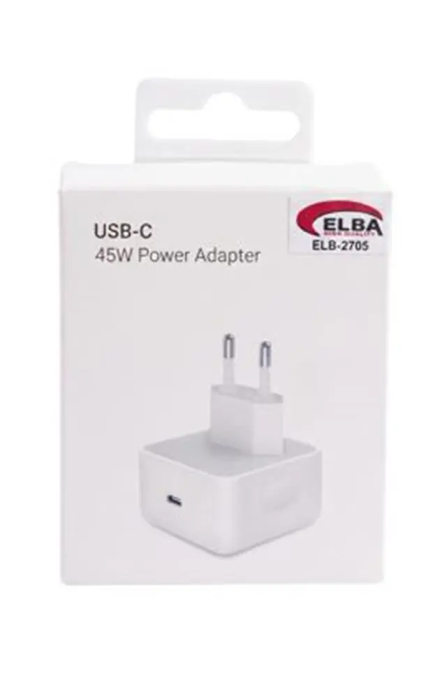 Elba ELB-2705 45W Beyaz Usb-C Ev Şarj Kafa 1