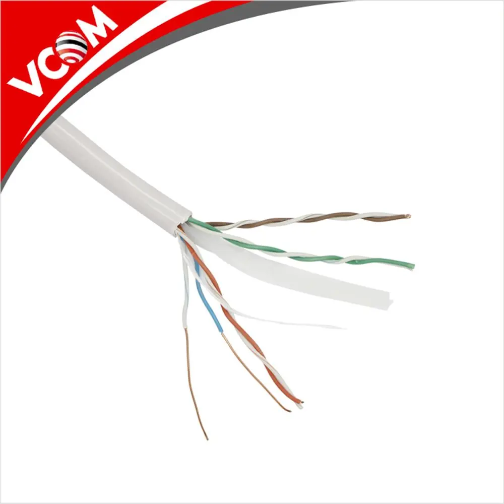Vcom NC614-305 Utp Cat6 23 AWG 0.57CCA 305MT Gri Kablo 1