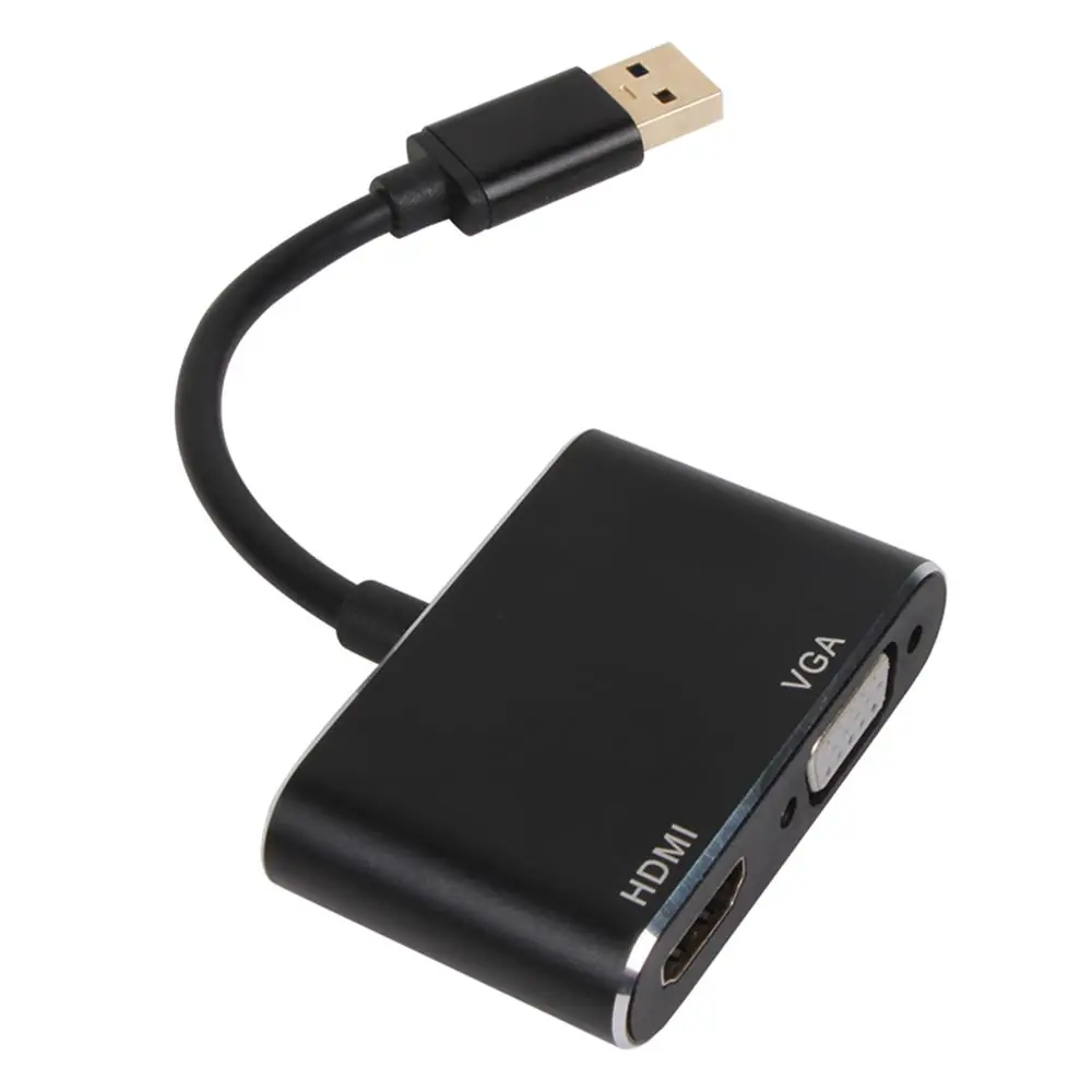 Vcom CU322M USB3.0 Erkek To HDMI Dişi + VGA Dişi Çevirici 1