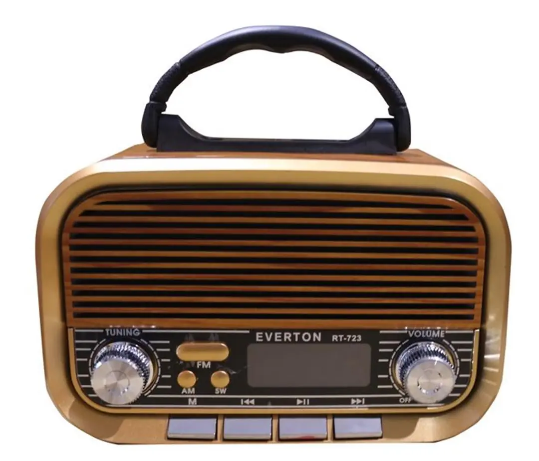 Everton RT-723 Dijital Göstergeli Şarjlı Nostaljik Radyo (AM-FM-SW Wıth BT-USB-TF ) 1
