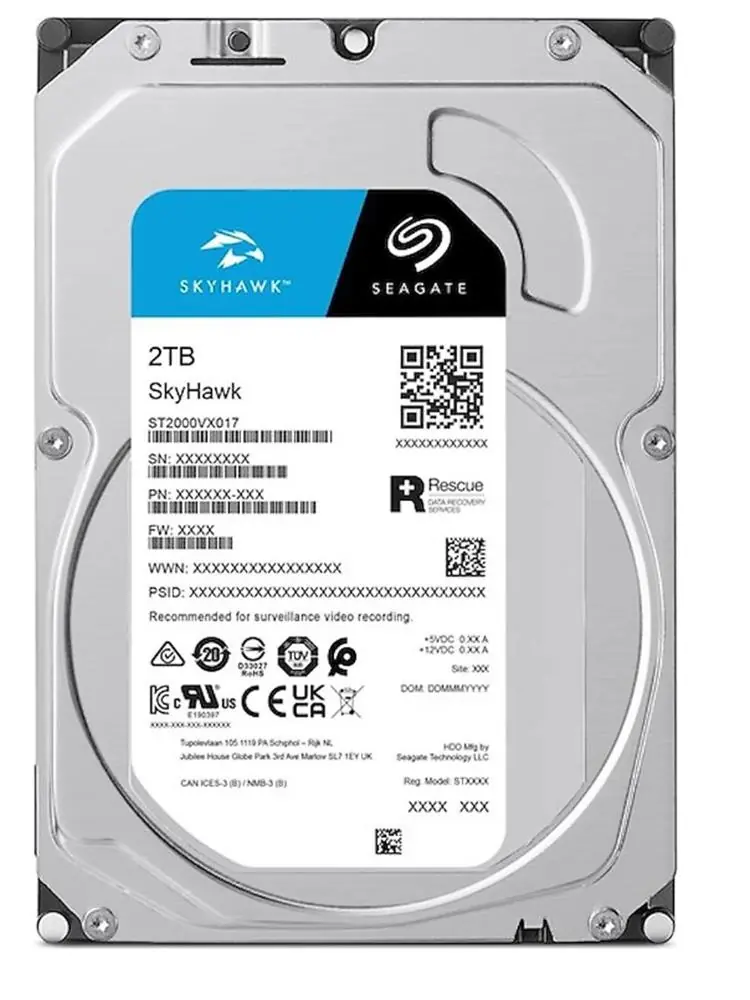 Seagate 2TB ST2000VX017 5900Rpm 256MB Harddisk 7-24 Güvenlik Diski (İthalat) 1