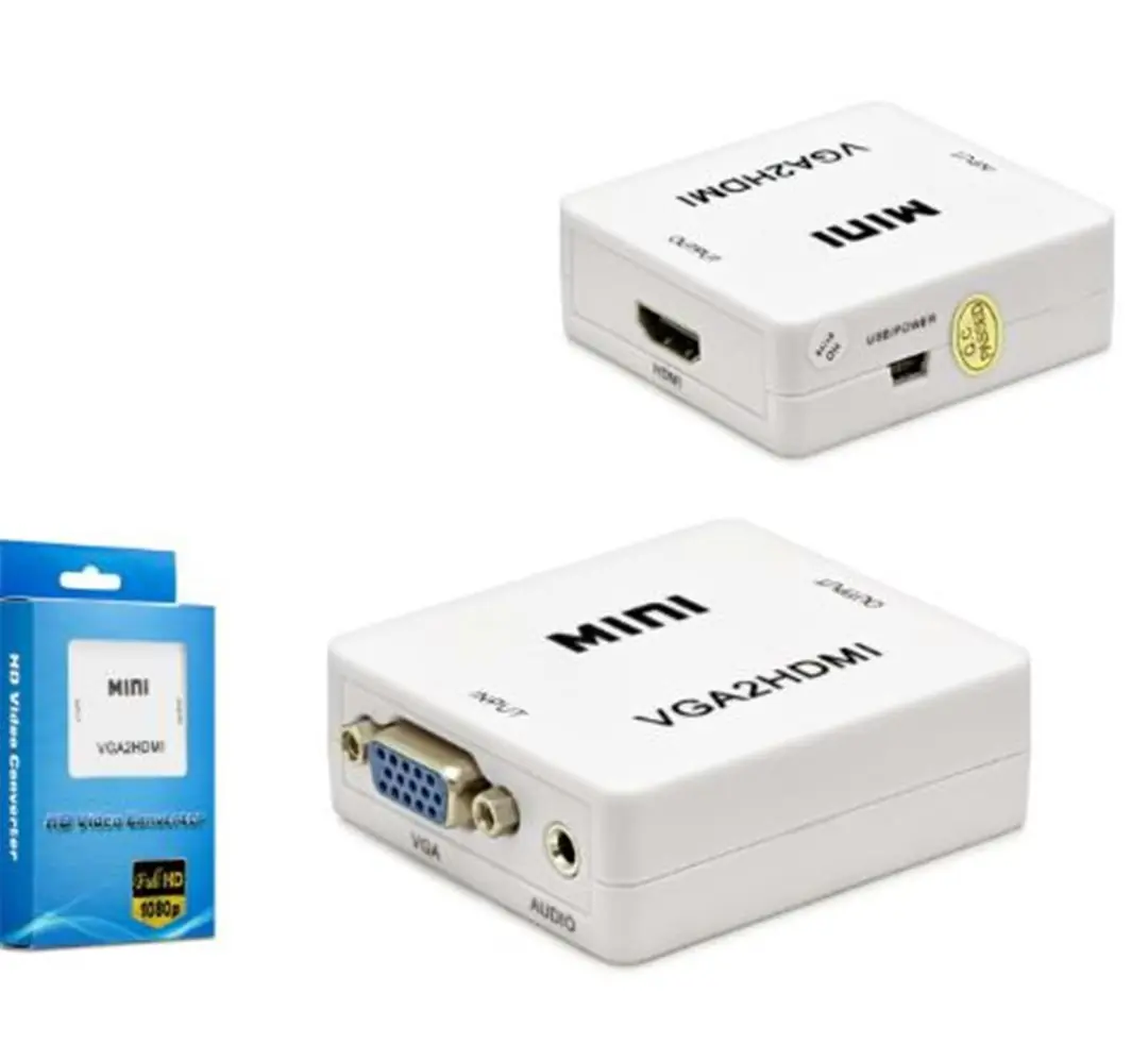 HADRON HDX1283 HD VIDEO CONVERTOR VGA (IN) TO HDMI (OUT) BEYAZ 1