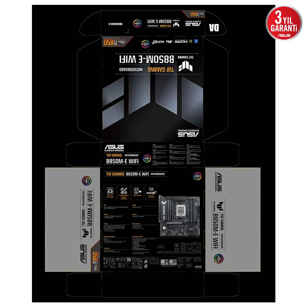 ASUS TUF GAMING B850M-E WIFI MB 1