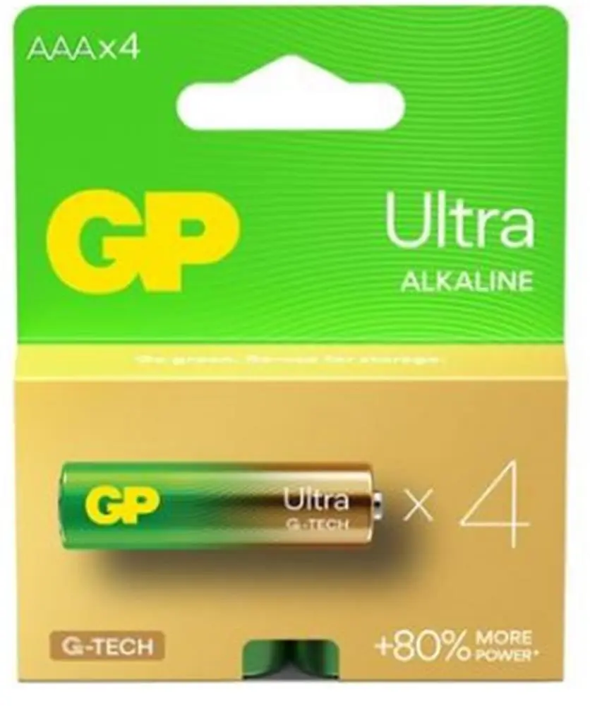 GP G-Tech LR03 AAA Boy Ultra Alkalin İnce Kalem Pil 4'lü Paket GP24AUMB-U4 1