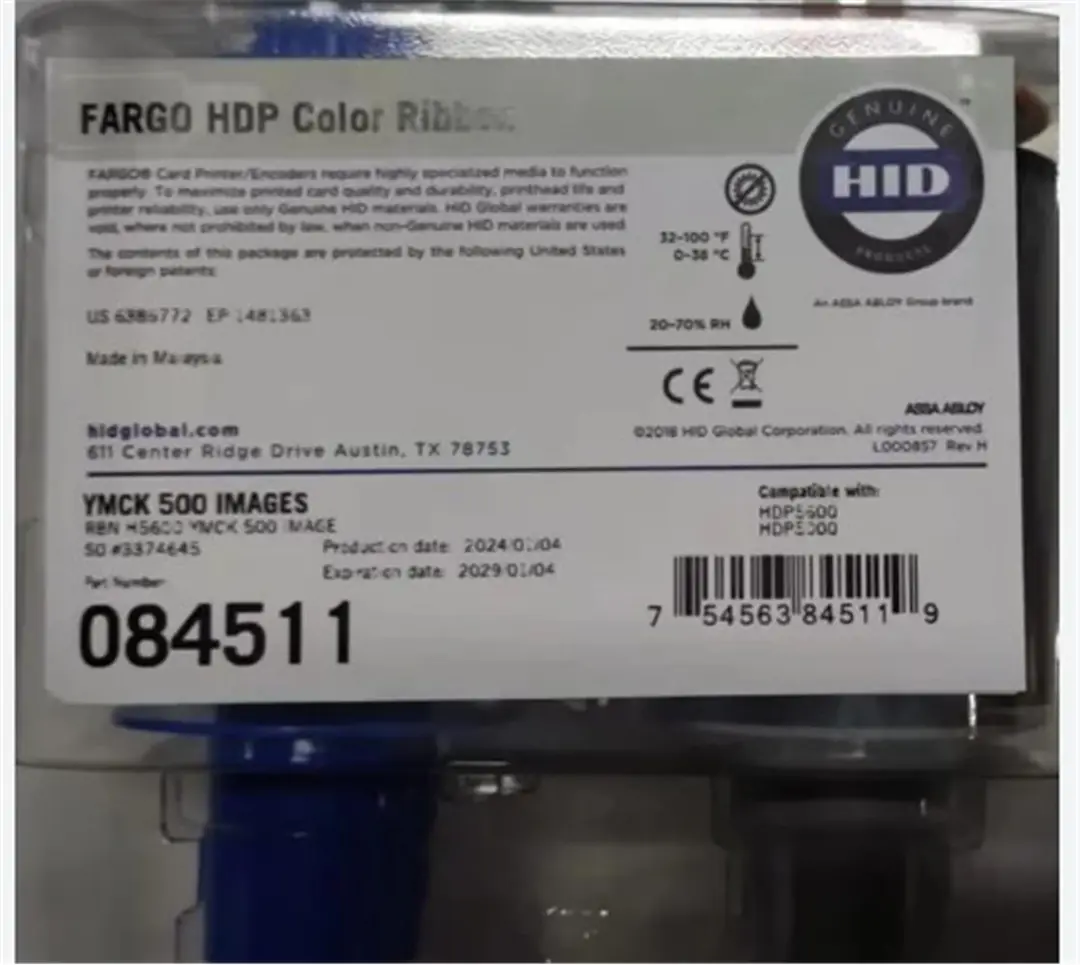 Fargo 084511 Ymck Renk Şerit Hdp5000 Yazıcı